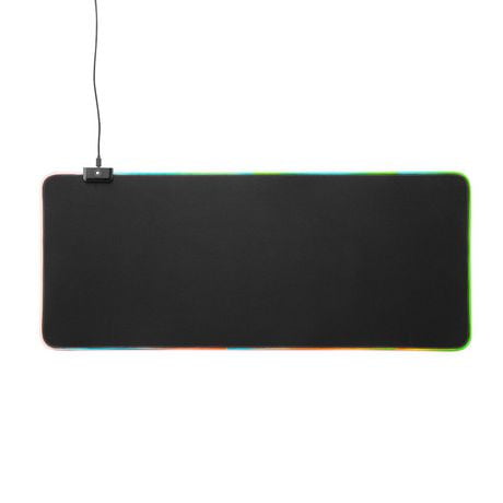 blackweb USB 2.0 Plug and Play Edge-lit Large Gaming Mouse Pad (BWA21HO026C Black)