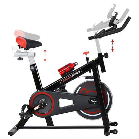 Exercise Stationary Bike for Home Gym, Adjustable Seat, LCD Display