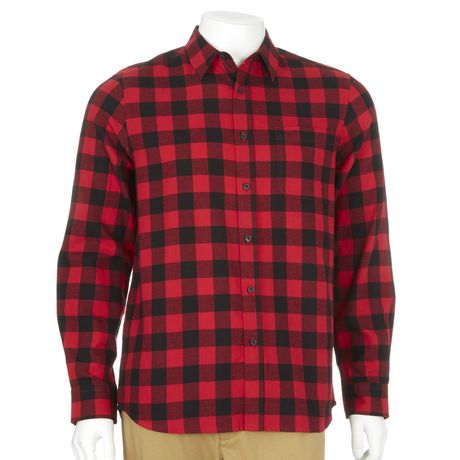 George Men's Plus Size Flannel Shirt | Walmart Canada