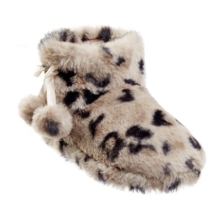 George Women’s Leopard Plush Slippers | Walmart Canada