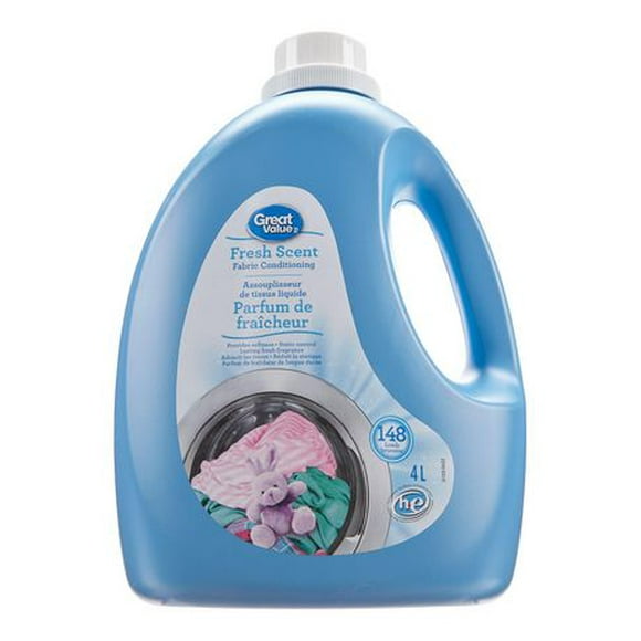 Great Value Fresh Scent Fabric Conditioning, 4 L