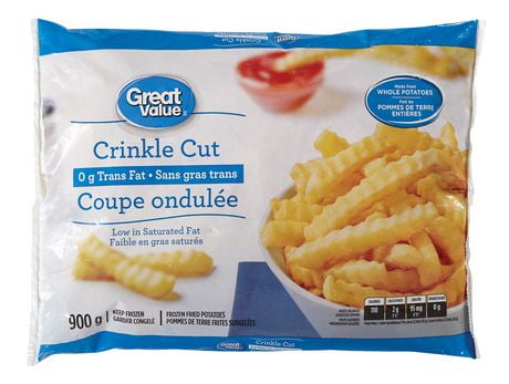 Great Value Crinkle Cut Frozen Fried Potatoes | Walmart Canada