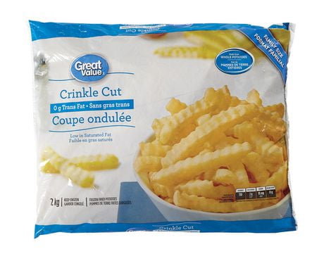 Great Value Crinkle Cut Frozen Fried Potatoes | Walmart Canada