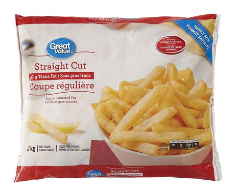 Great Value Straight Cut Frozen Fried Potatoes | Walmart Canada