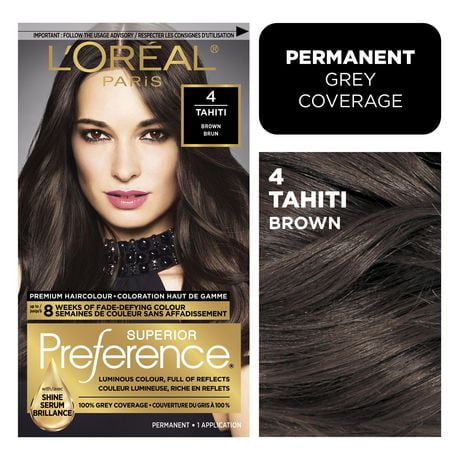 L'Oréal Paris Superior Preference Permanent Hair Dye, 100% Grey Coverage, 1un