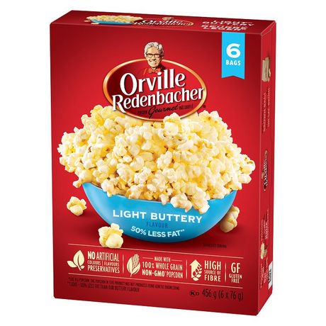 Orville® Microwave Gourmet Popcorn - Light Buttery | Walmart Canada