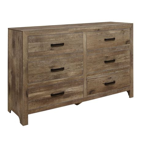 Topline Home Furnishings Rustic Cherry Finish Dresser