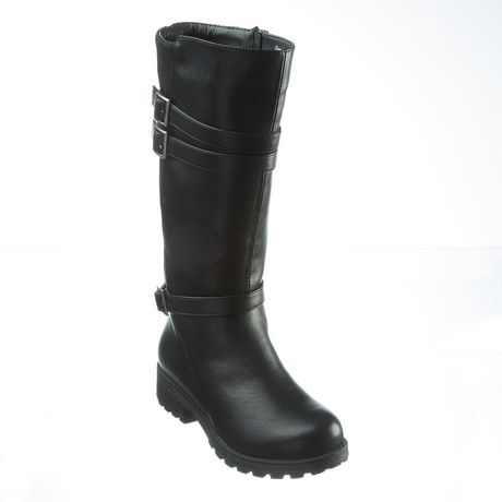 womens tall leather boots canada