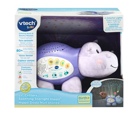 VTech® Lil' Critters Soothing Starlight Hippo Toy - French Version ...