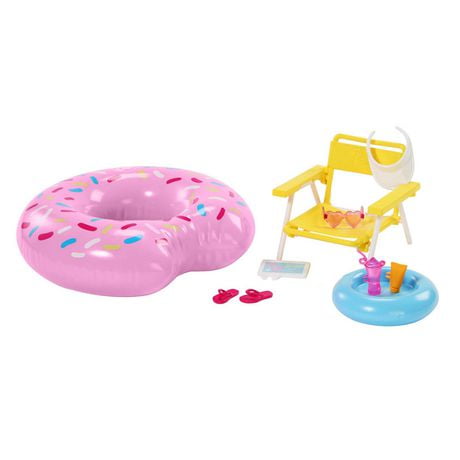 Barbie Accessories, Doll House Furniture, Pool Day Story Starter, Ages 3+