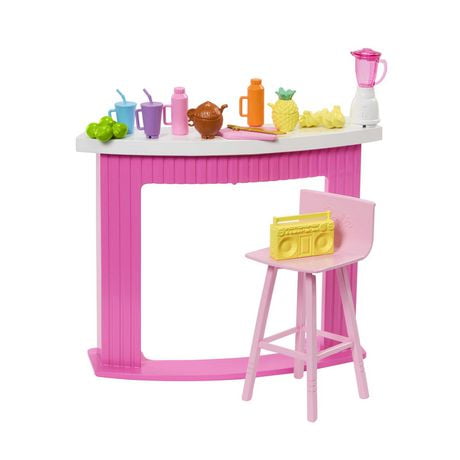 Barbie Accessories, Doll House Furniture, Smoothie Bar Story Starter, Ages 3+