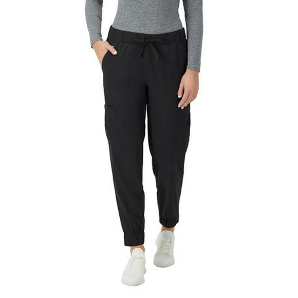 Pantalon de travail médical cargo Hanes pour femmes, pantalon de style jogging qui contrôle l’humidité