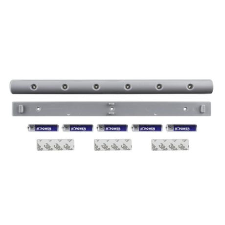 BAZZ 10 in. Wireless Silver Linear LED Under Cabinet ...