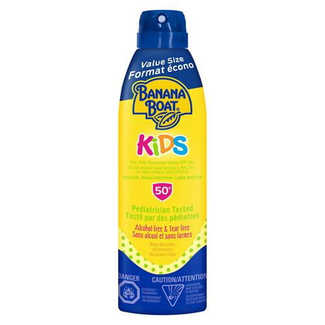Banana Boat® Kids Tear Free Sunscreen Spray SPF 50+, 226g