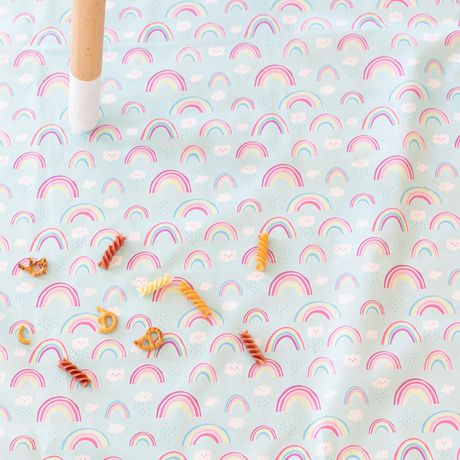 Bumkins Bebe Enfant En Bas Age Enfants Impermeable Lavable Tapis De Sol De Table Ou Sous La Chaise Haute Alimentation Arts Et Artisanat Arcs En Ciel Walmart Canada