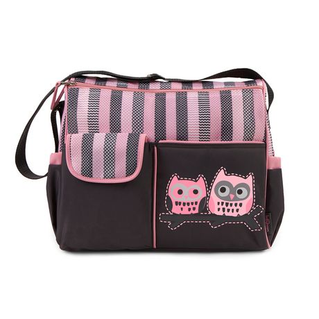 Baby Boom Owl Duffle Diaper Bag - Pink/Grey | Walmart Canada