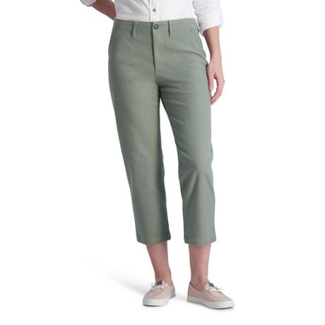 Pantalon utilitaire en coton extensible à jambe droite et à poches pour femmes de Chaps PANTALON UTILITAIRE À JAMBE DROITE