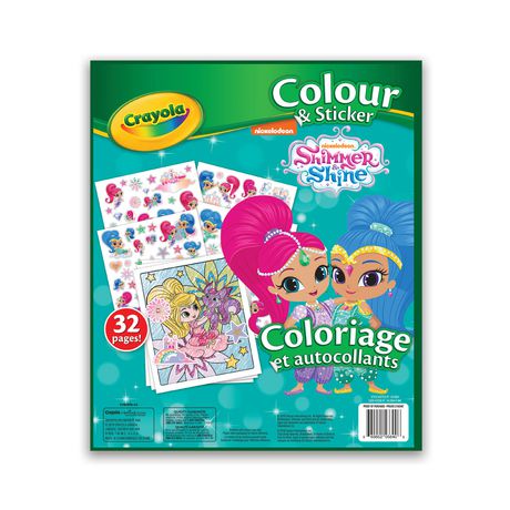 Crayola Colour & Sticker Book, Shimmer & Shine | Walmart Canada