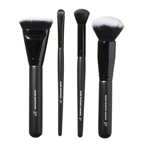 e.l.f. cosmetics Complexion Perfection Brush Kit, 4-piece face brush kit