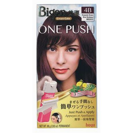 La Crème Colorante Bigen One Push No.4B - Brun Bordeaux