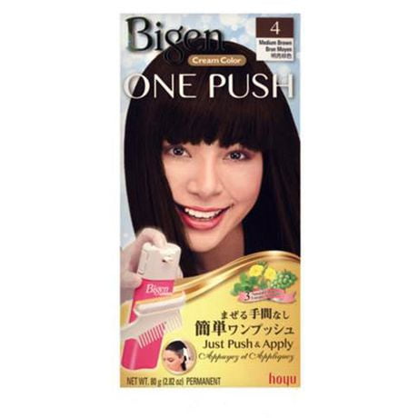 La Crème Colorante Bigen One Push No.4 - Brun Moyen