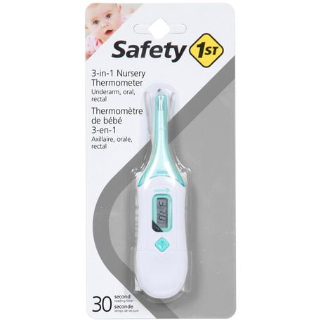 Thermomètre 3-en-1 Safety 1st pour chambre de bébé Lecture précise en 30 sec