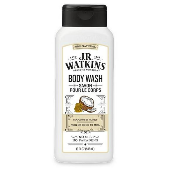 JR Watkins Coconut & Honey Body Wash, 532 mL