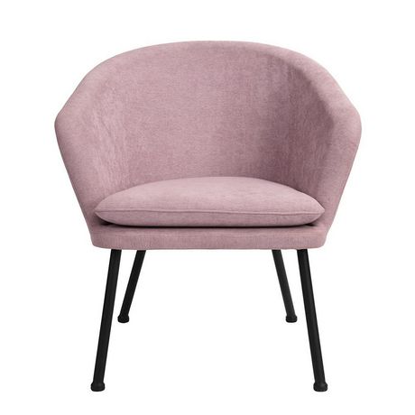 Brittnie 21.85" W Polyester Twill Barrel Chair Pink | Walmart Canada