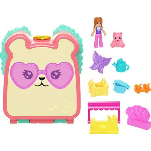 Polly Pocket Cutie Bear Picnic Compact Playset