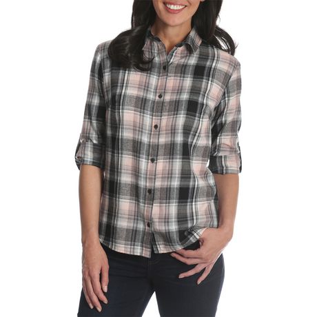Lee Riders Womens Plaid Long Sleeve Shirt | Walmart Canada