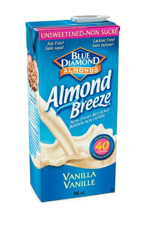 blue diamond almond breeze unsweetened vanilla almondmilk