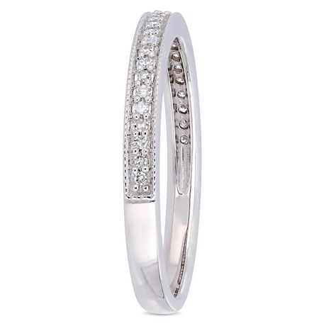 Bague De Mariage Style Eternite Miabella Avec Diamants 1 8 Ct