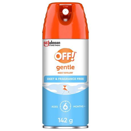 OFF! Gentle Deet Free Insect Repellent, Bug Spray for up to 5 Hours of Protection, 142g, 142g