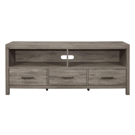 Topline Home Furnishings Rustic Grey Television Stand