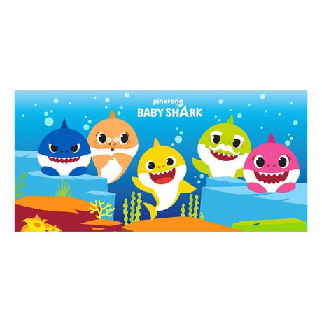 pinkfong baby shark beach towel