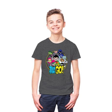 Teen Titans Go ! T-shirt à manches courtes Group Shot pour garçon