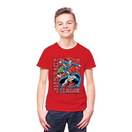 Justice League Boys Hero Time T-shirt à manches courtes