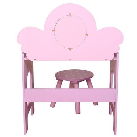 unicorn vanity table and stool set