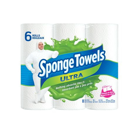 Sponge Towels Spongetowels Ultra Choose-A-Size 2 Ply Towel