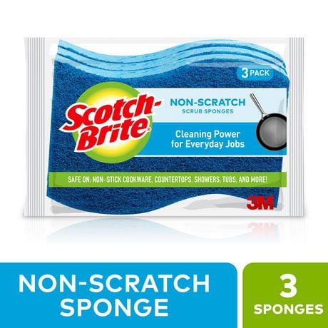 Scotch-Brite® No-Scratch Scrub Sponge, Pack of 3