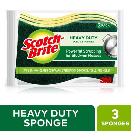 Scotch-Brite® Heavy Duty Scrub Sponge, 3 Pack
