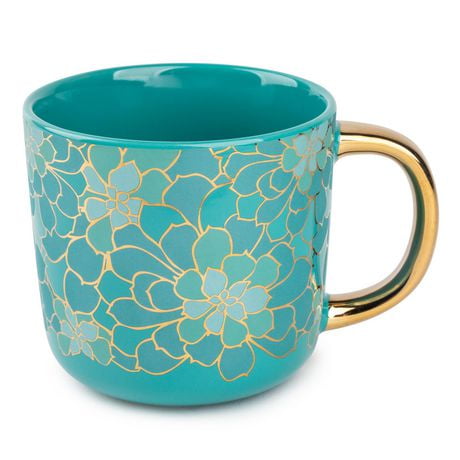 Thyme & Table Stoneware Coffee Mug, 16 fl oz, Succulent, Mug