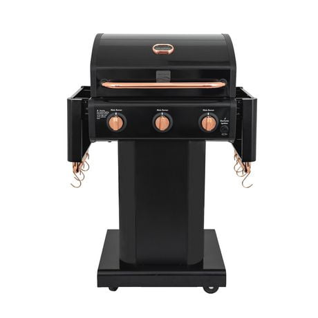 Kenmore - 3 Burner Pedestal Gas Grill - Black/Copper