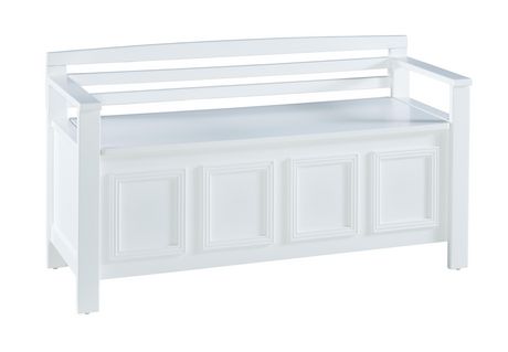 white storage bench walmart