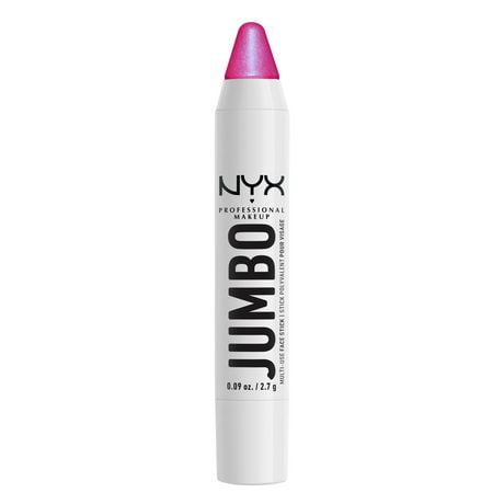 NYX PROFESSIONAL MAKEUP, Jumbo Multi-Use Face Stick, Highlighter, Pearl Finish, Vegan Formula - Blueberry Muffin, Ultra-smooth, pearl finish stick highlighter