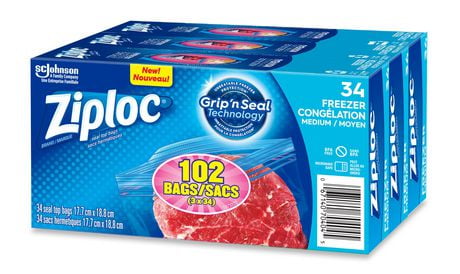 bags freezer ziploc pack medium