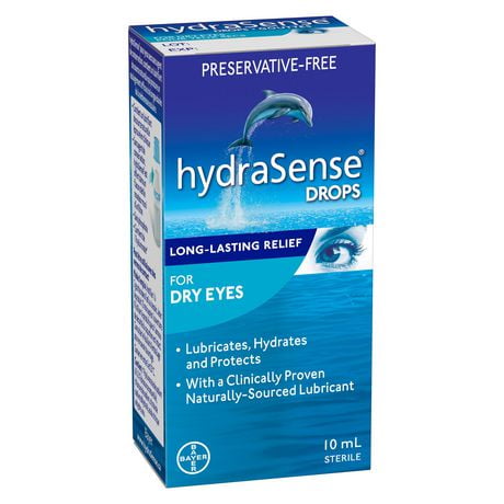 hydraSense Eye Drops, for Dry Eyes, 10 mL