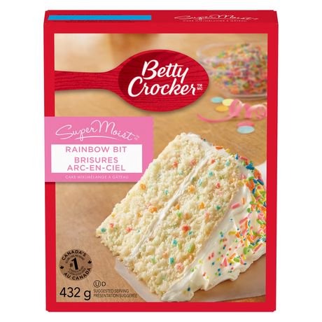 Betty Crocker SuperMoist Rainbow Bit Cake Mix | Walmart.ca