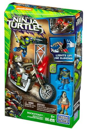 Mega Bloks Teenage Mutant Ninja Turtles - Rocksteady Moto Attack ...