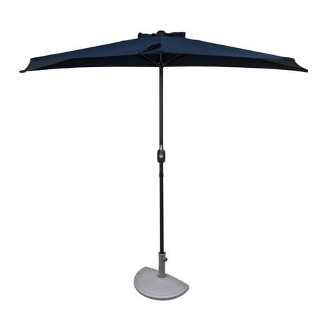 Demi-parasol Lanai de 9 pieds en polyester